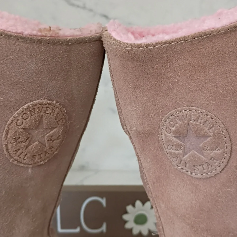 Converse Pink and Brown Lace-Up Boots
